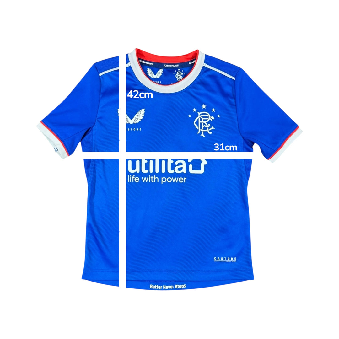 2022-23 Rangers Home Shirt - 9/10 - (2-3 Years)