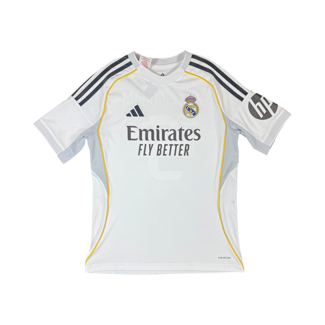 2025-26 Real Madrid Adidas Home Shirt Brand New BELLINGHAM #5 - 9/10 - (13-14 Years)