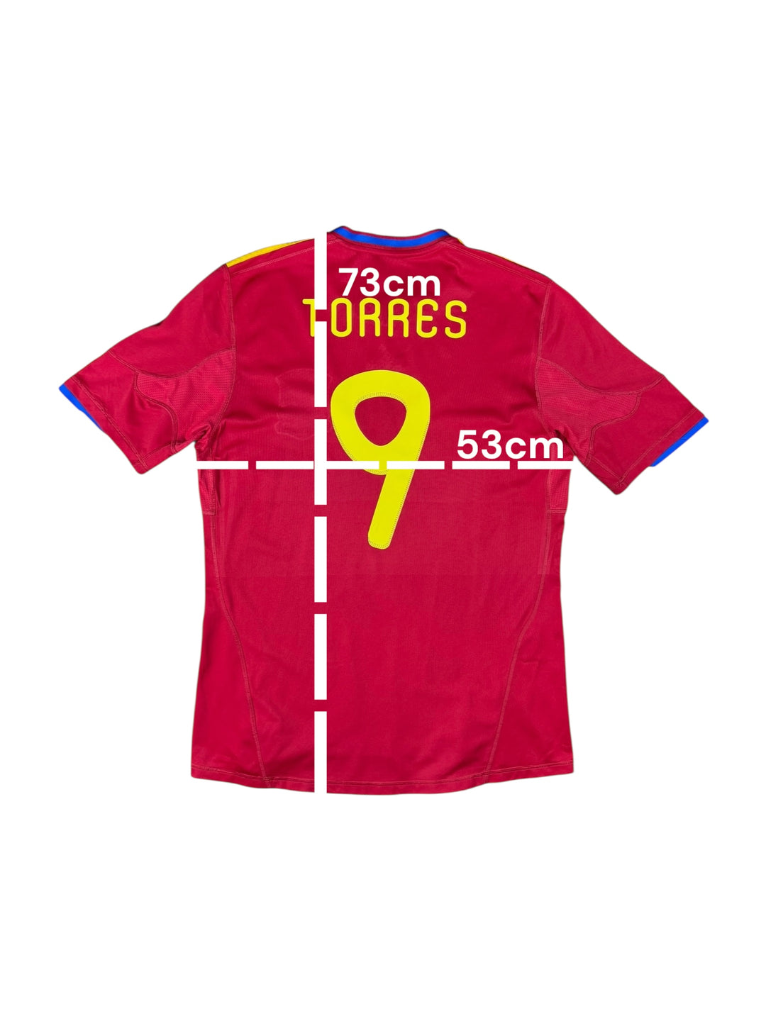 2010/11 Spain Adidas Home Football Shirt #9 TORRES - 9/10 - (L)