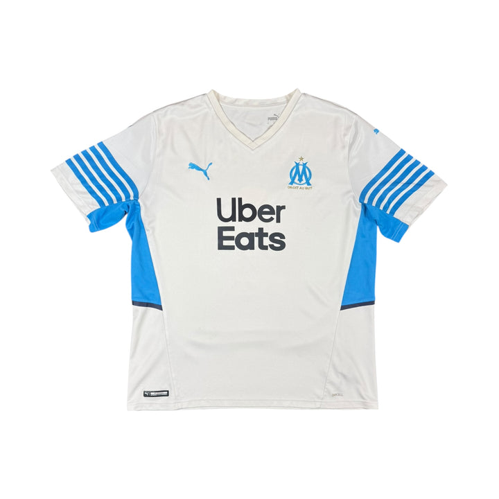 2021-22 Olympique Marseille Home Shirt SALIBA #2 - 8/10 - (XL)