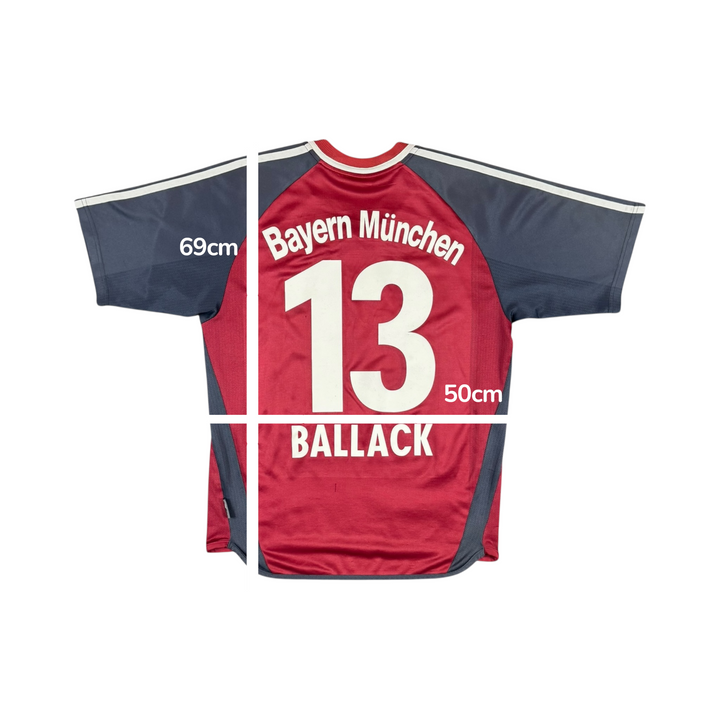 2002-03 Bayern Munich Adidas Home Shirt #13 BALLACK - 7/10 - (S)