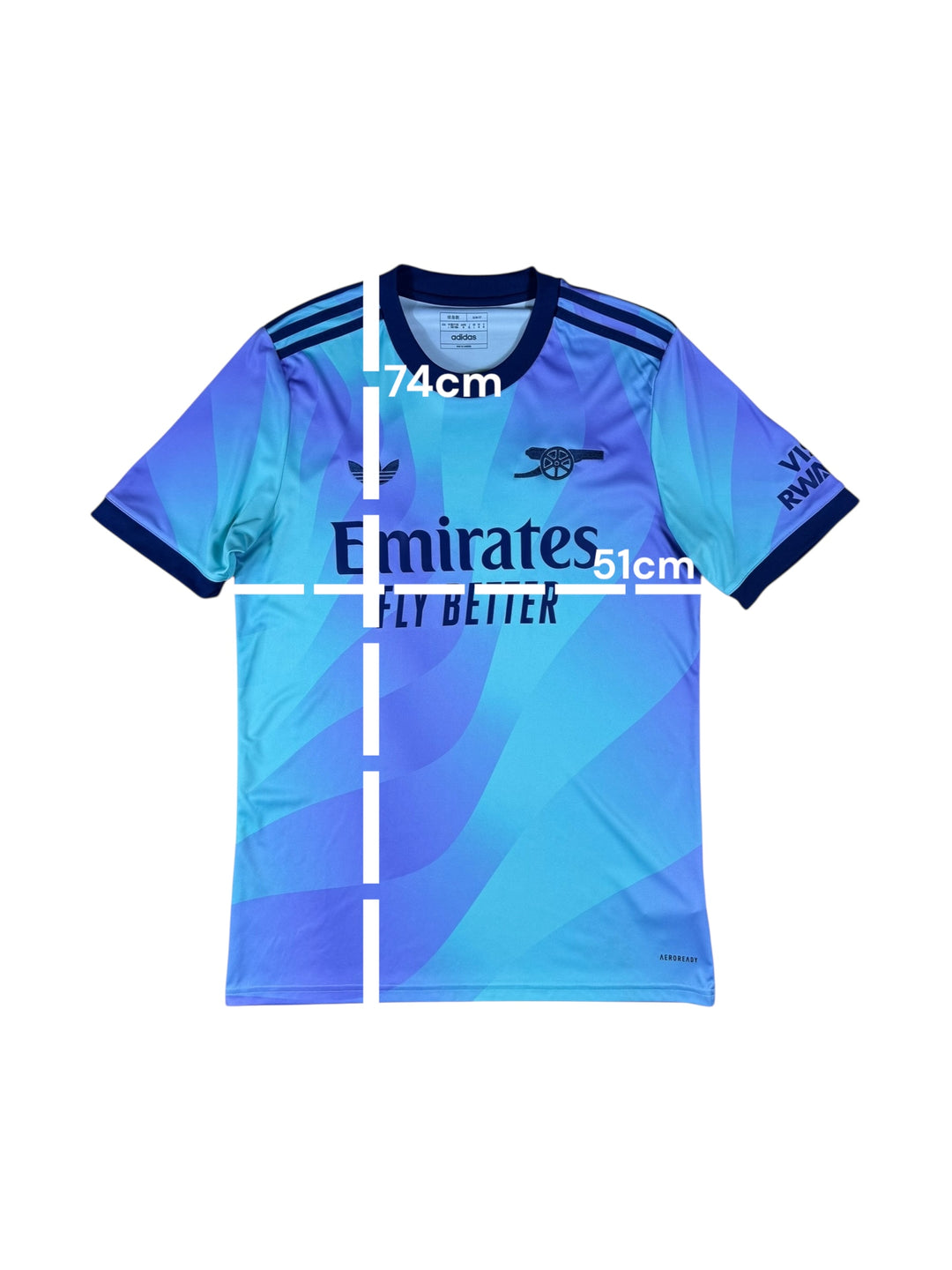 2024/25 Arsenal Adidas Third Football Shirt - 8/10 - (M)