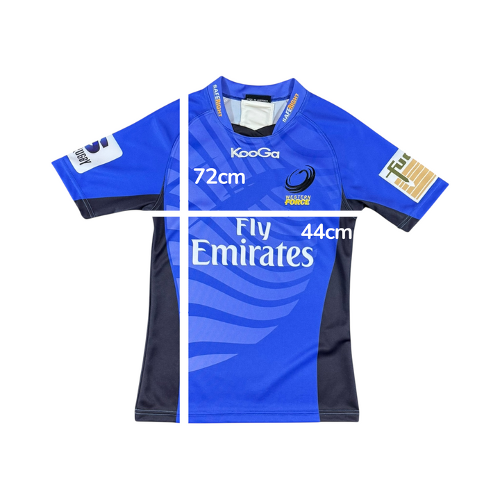 2012 Western Force Rugby Player Issue Home Shirt - 9/10 - (M)
