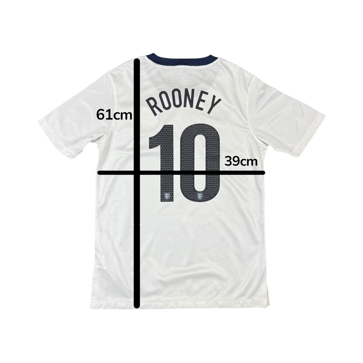 2013-14 England Nike Home Shirt ROONEY #10 - 9/10 - (14-15 Years)