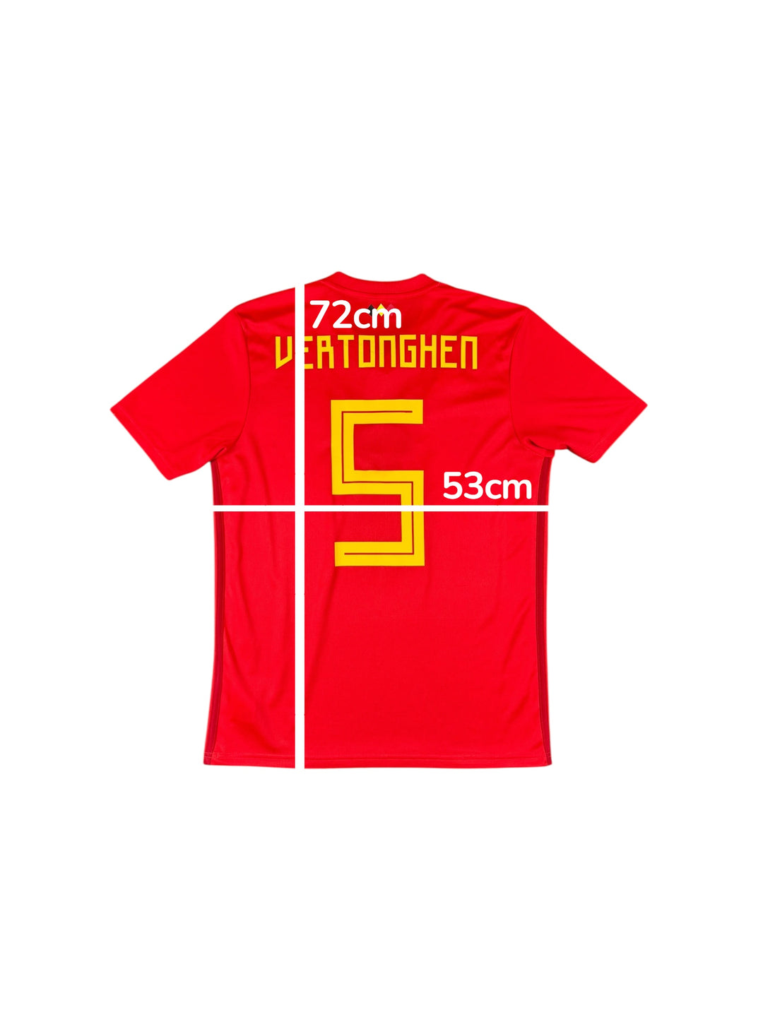 2018-19 Belgium Adidas Home Shirt #5 VERTONGHEN - 9/10 - (M)