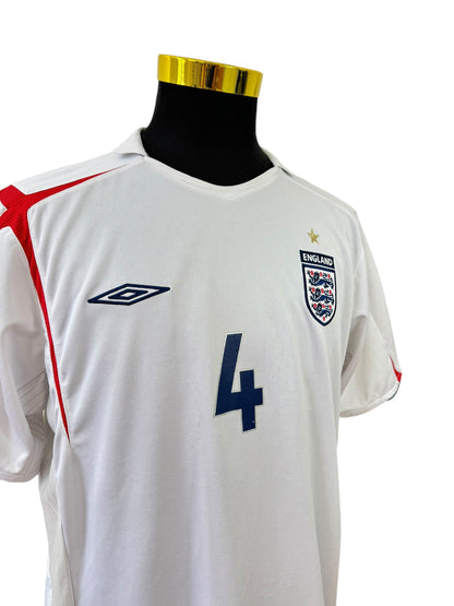 England 2006/07 #4Gerrard Home Football Jersey