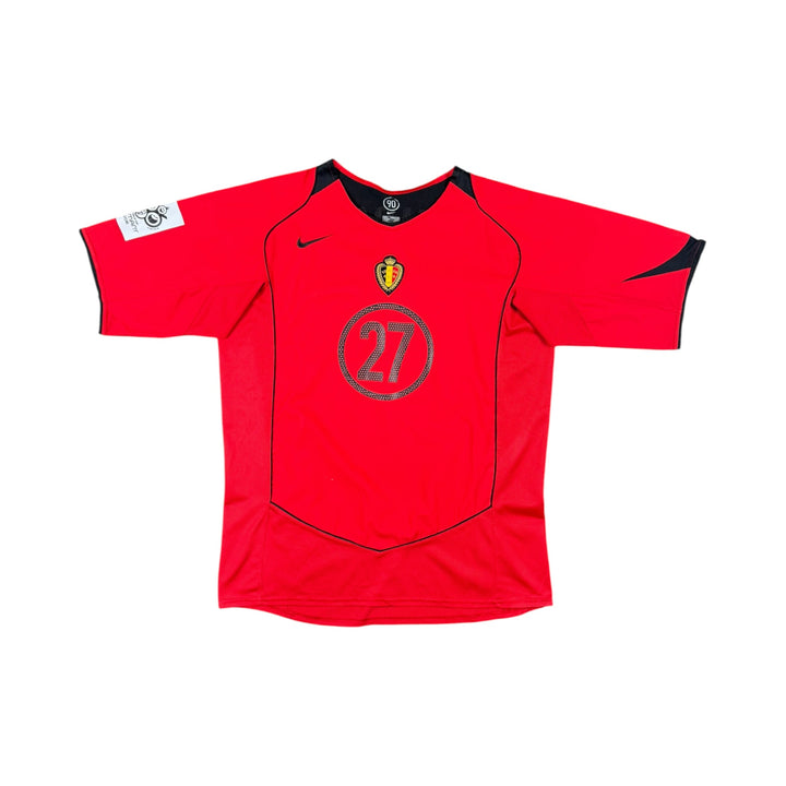 2004-06 Belgium Nike T90 Home Shirt KOMPANY #27 - 9/10 - (L)