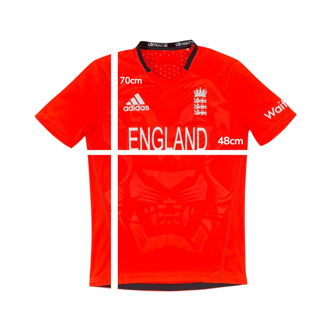 2014-15 England Cricket Adidas Home Shirt Player Issue - 8/10 - (S)