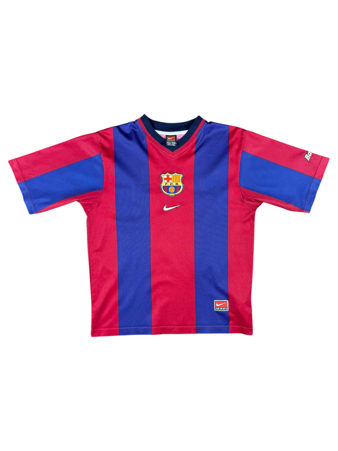 1998/99 Barcelona Nike Home Football Shirt #11 Rivaldo - 9/10 - (S)