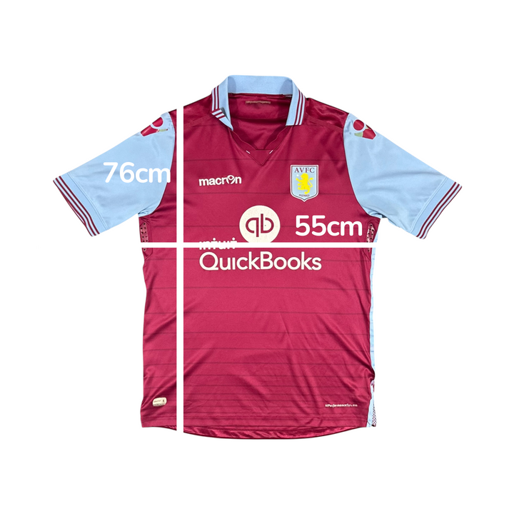 2015-16 Aston Villa Home Shirt - 6/10 - (2XL)