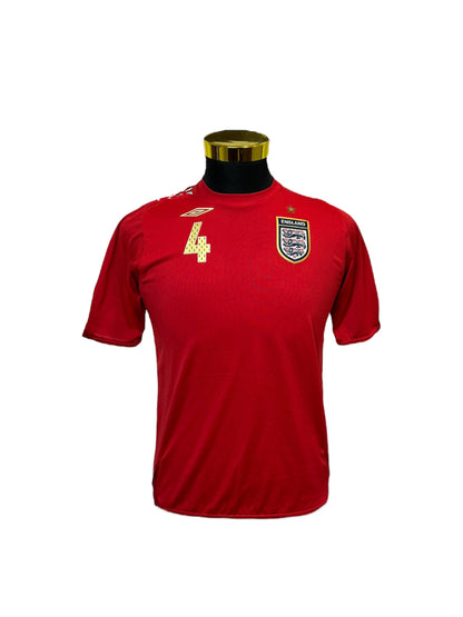 England 2006/07 Home Football Jersey #4 Gerrard