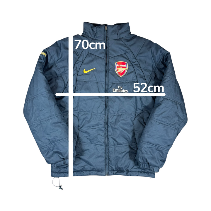 2007-08 Arsenal Nike Padded Bench Coat - 8/10 - (S)