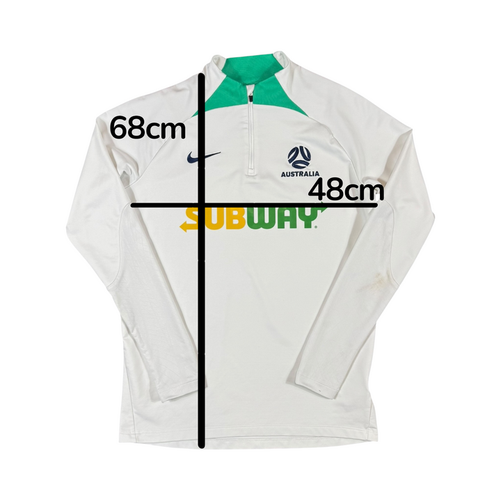 2023-24 Australia Nike 1/4 Zip Training Shirt Player Issue #17 - 8/10 - (M)