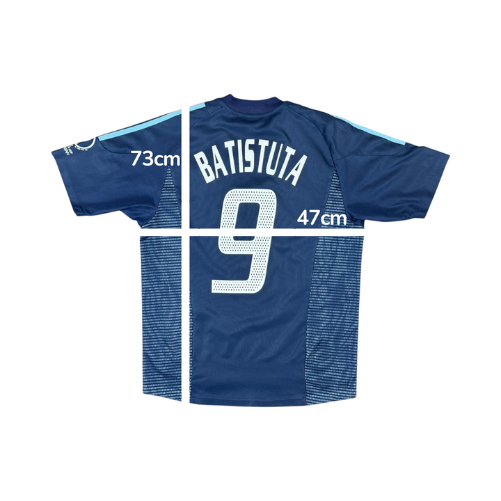 2002-04 Argentina Adidas Away Shirt BATISTUTA #9 - 8/10 - (M)