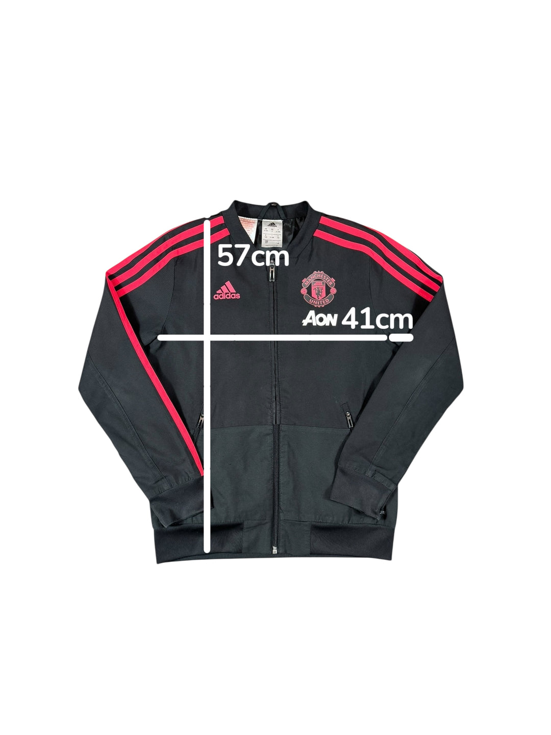 2018/19 Manchester United Adidas Windbreaker Jacket - 9/10 - (9-10 Years)