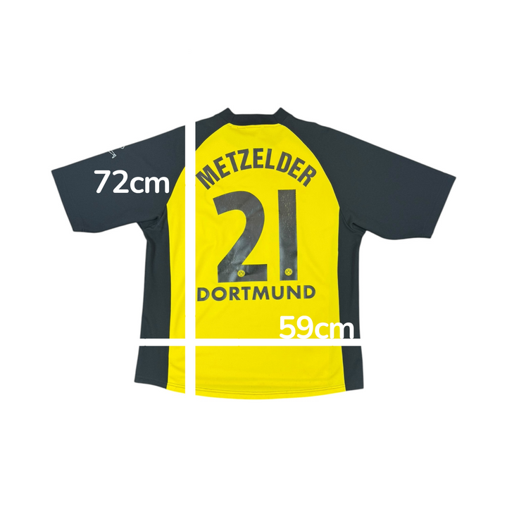 2001-02 Borussia Dortmund Home Shirt METZELDER #21 - 8/10 - (L)