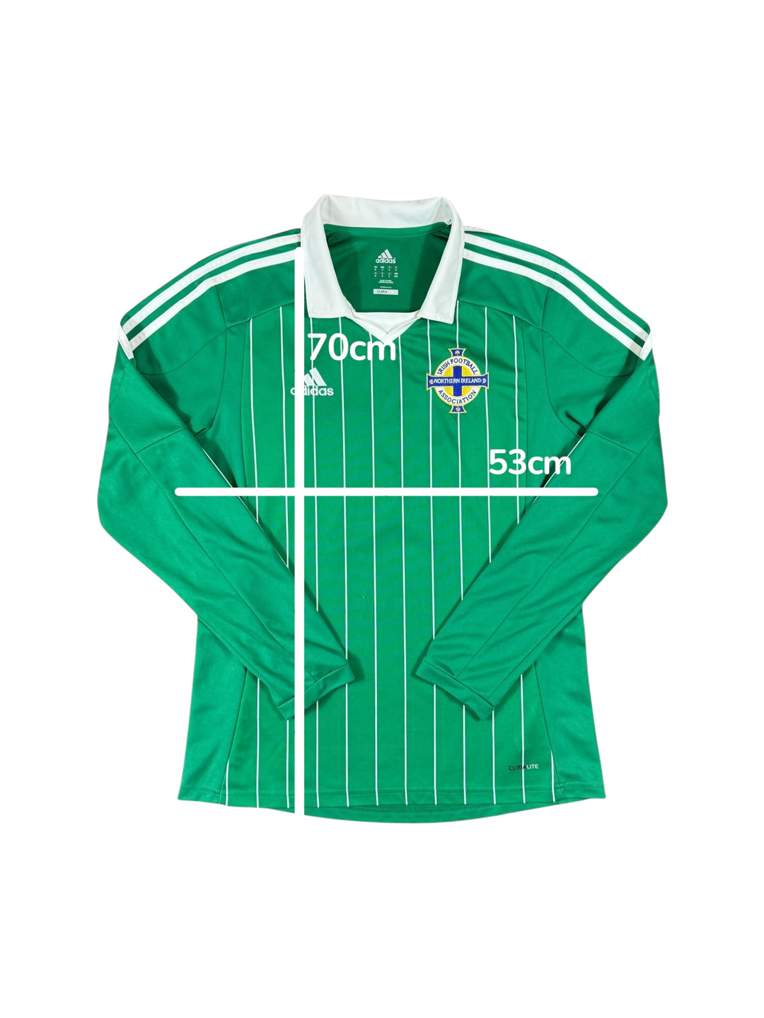 2012/13 Northern Ireland Adidas Home Longsleeve Shirt - 8/10 - (M)