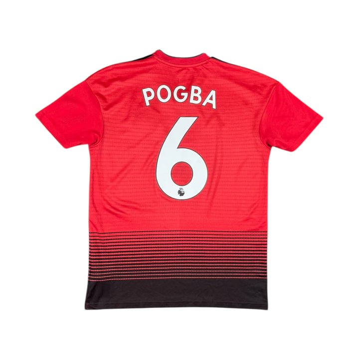2018-19 Manchester United Adidas Home Shirt #6 POGBA - 8/10 - (S)