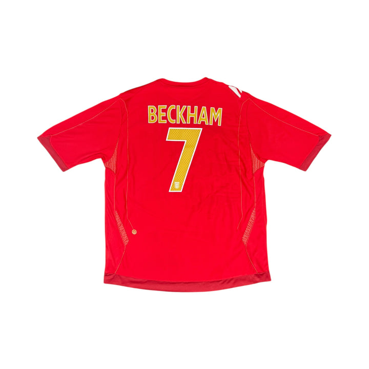 2006-08 England Umbro Away Shirt #7 BECKHAM - 8/10 - (2XL)