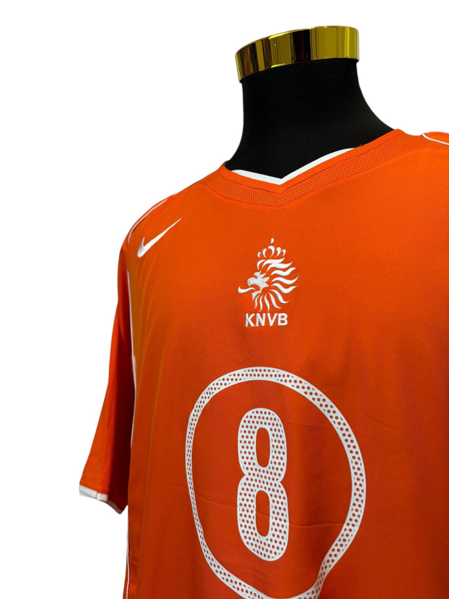 Netherlands T90 2004/05 Home Football Jersey #8 Davids