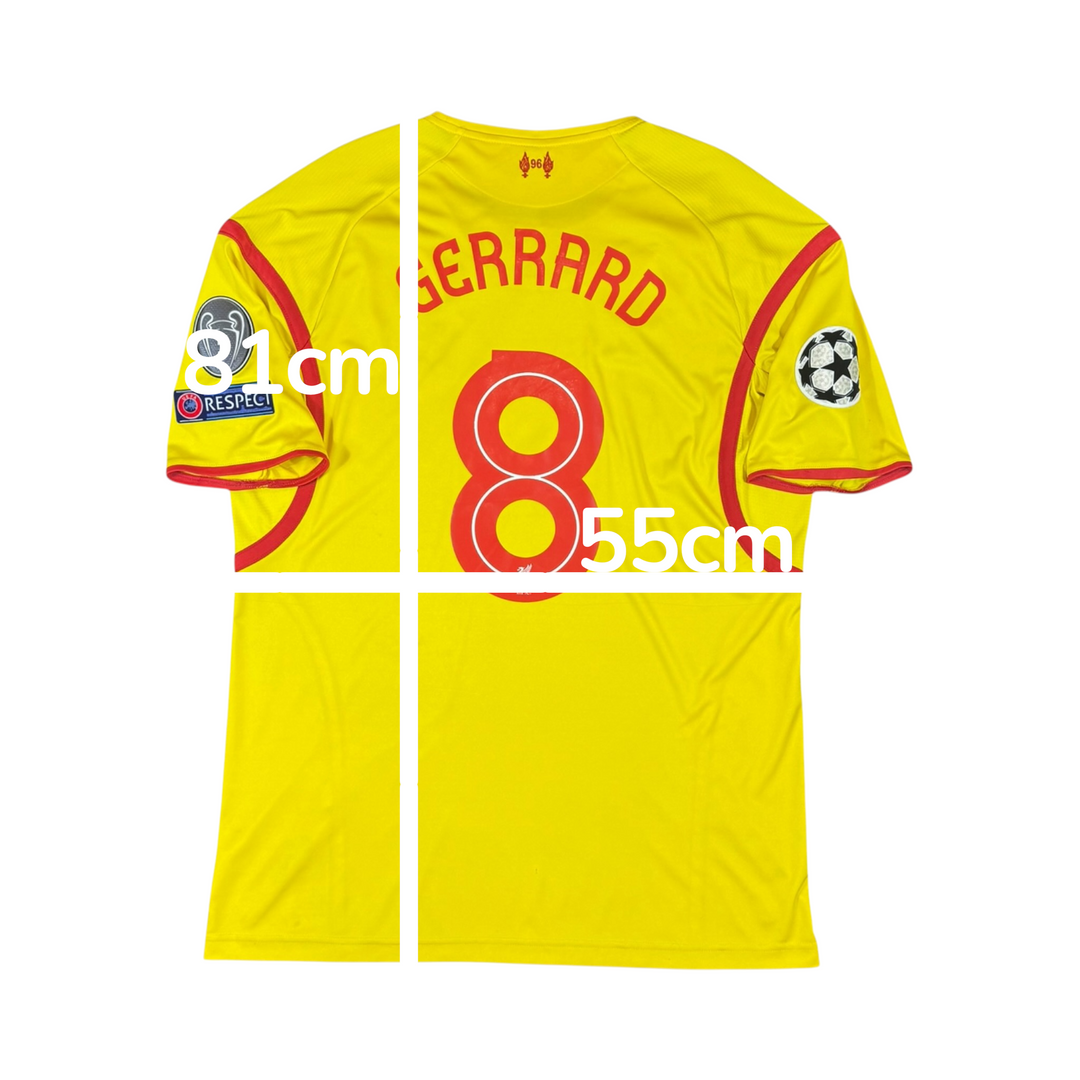 2014-15 Liverpool Warrior Away Shirt GERRARD #8 - 8/10 - (XL)