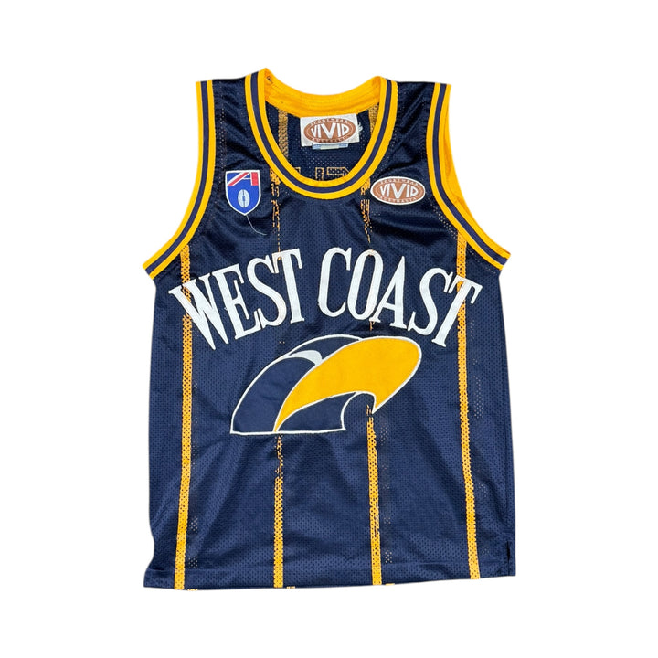 1990-98 West Coast Eagles Vivid Training Singlet - 8/10 - (M)