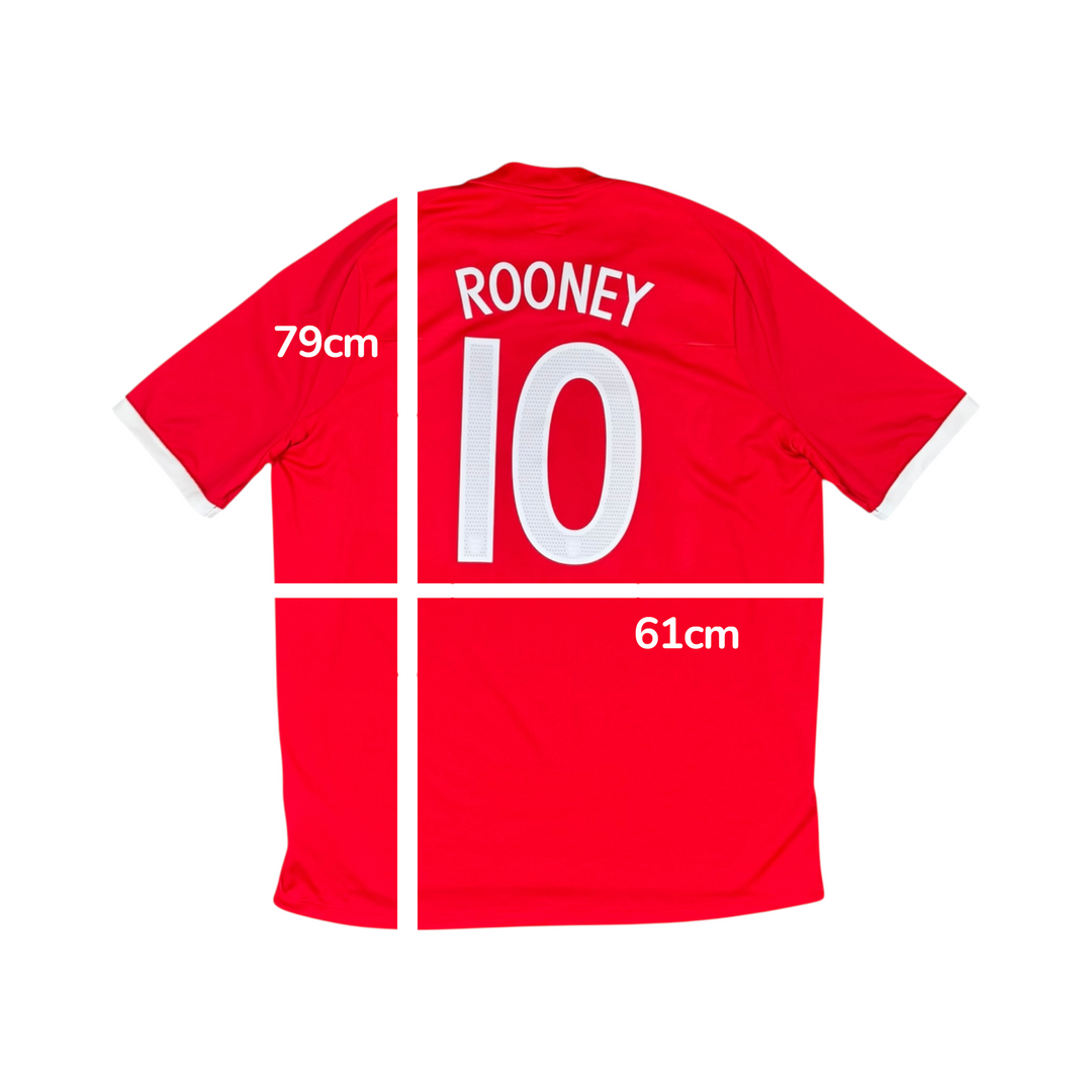 2010-11 England Umbro Away Shirt #10 ROONEY - 10/10 - (2XL)
