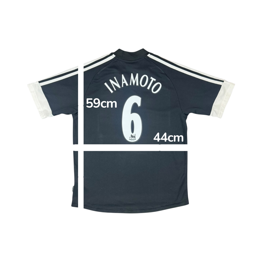 2002-03 Fulham Adidas Away Shirt INAMOTO #6 - 10/10 - (15-16 Years)