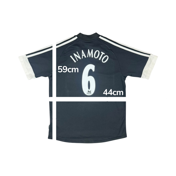 2002-03 Fulham Adidas Away Shirt INAMOTO #6 - 10/10 - (15-16 Years)