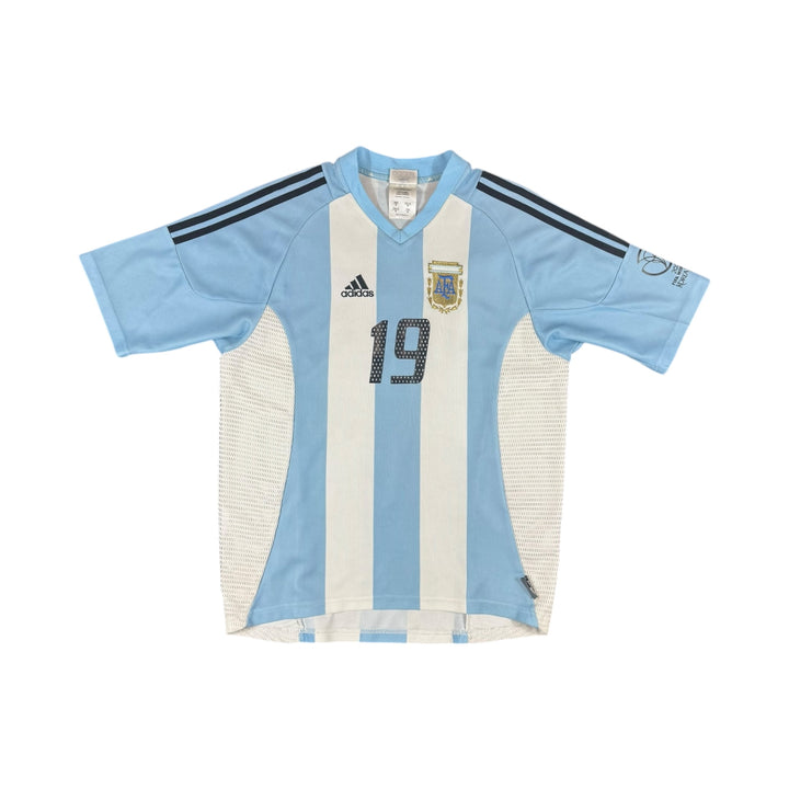 2002-04 Argentina Adidas Home Shirt #19 CRESPO - 8/10 - (M)