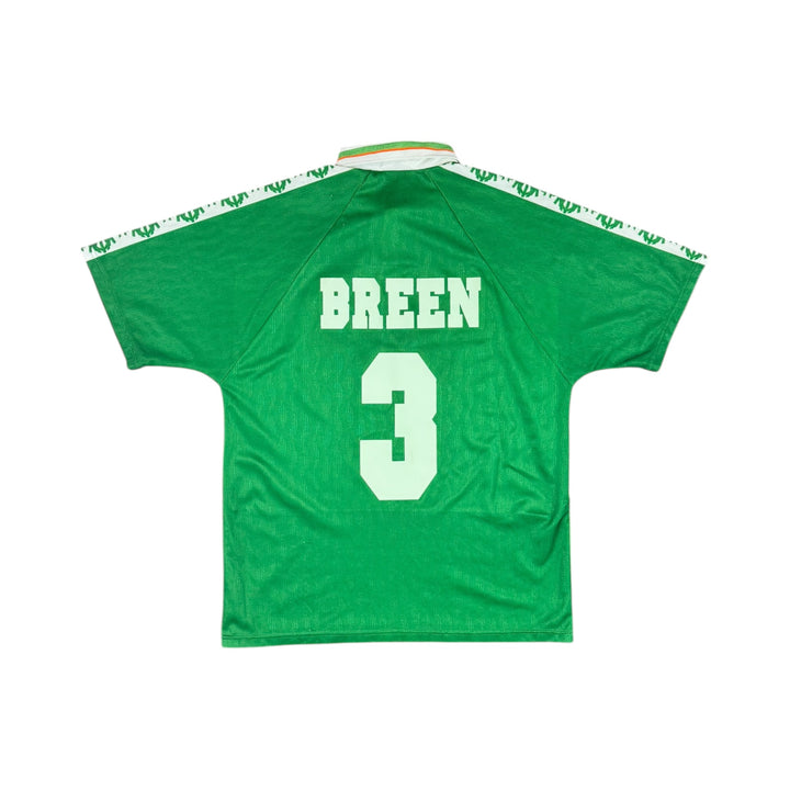 1996-98 Ireland Umbro Home Shirt #3 BREEN - 7/10 - (L)
