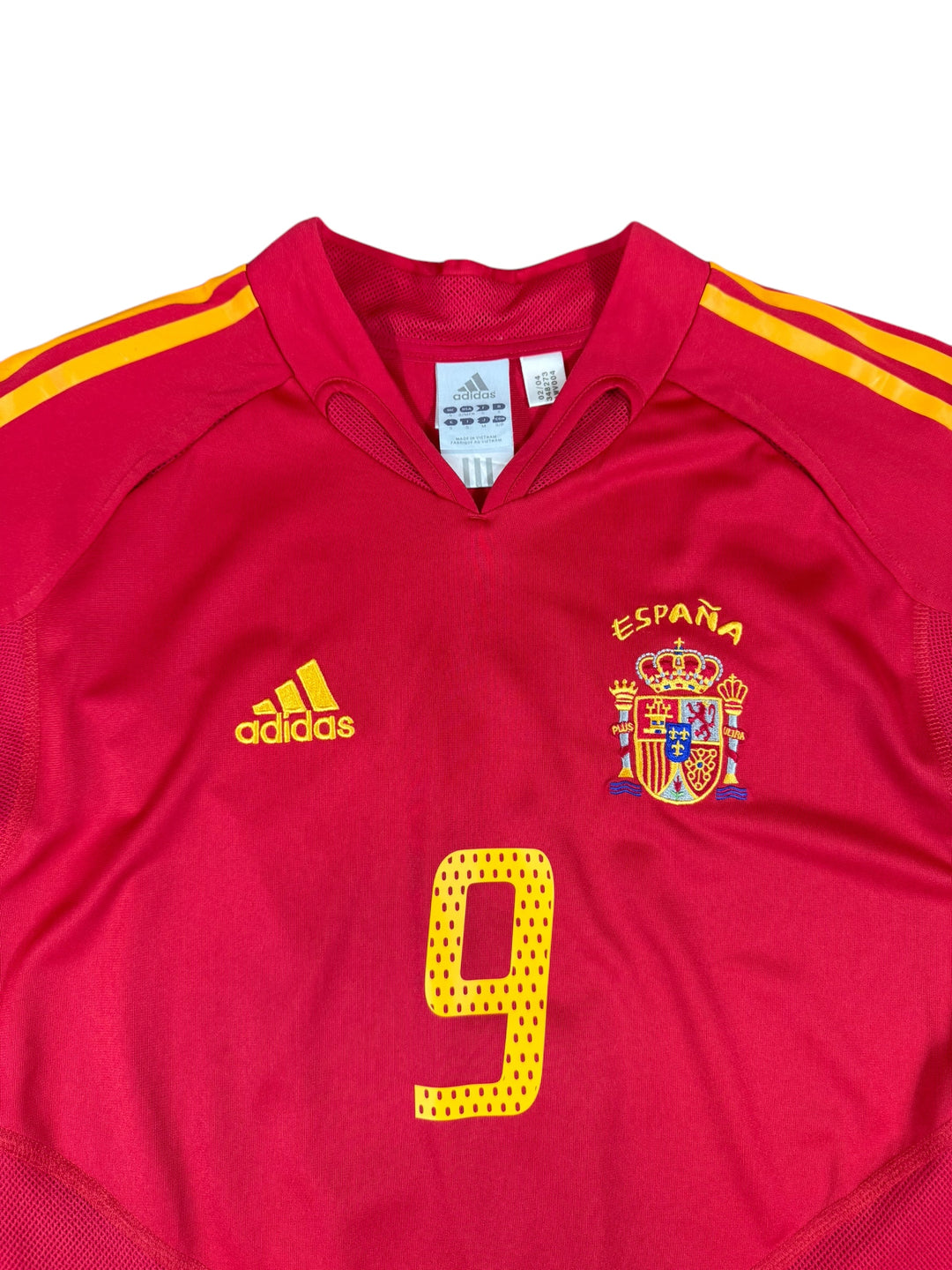 2004/06 Spain Adidas Football Shirt #9 Torres - 9/10 - (S)