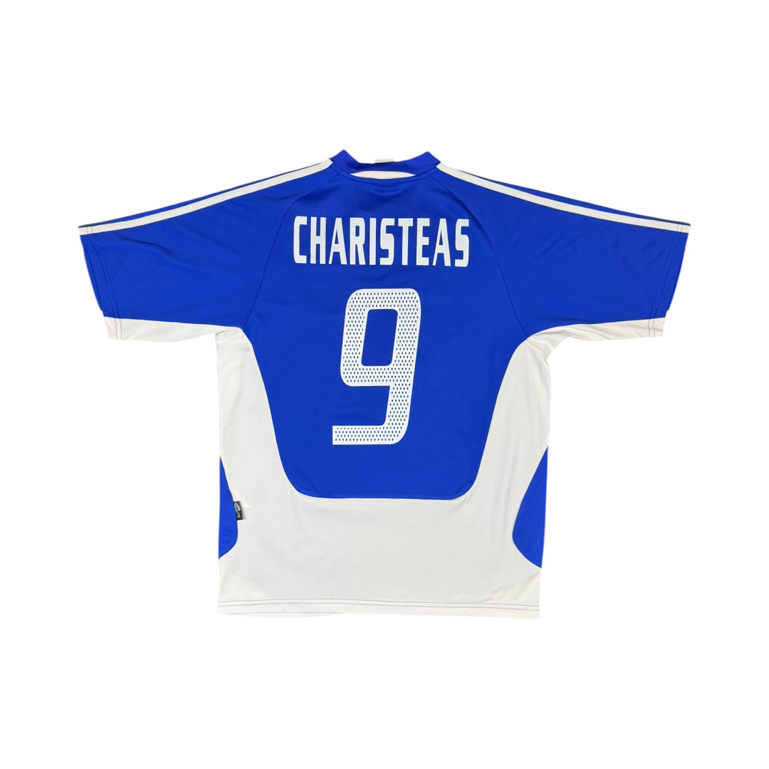 2004-06 Greece Home Shirt CHARISTEAS #9 - 9/10 - (M)