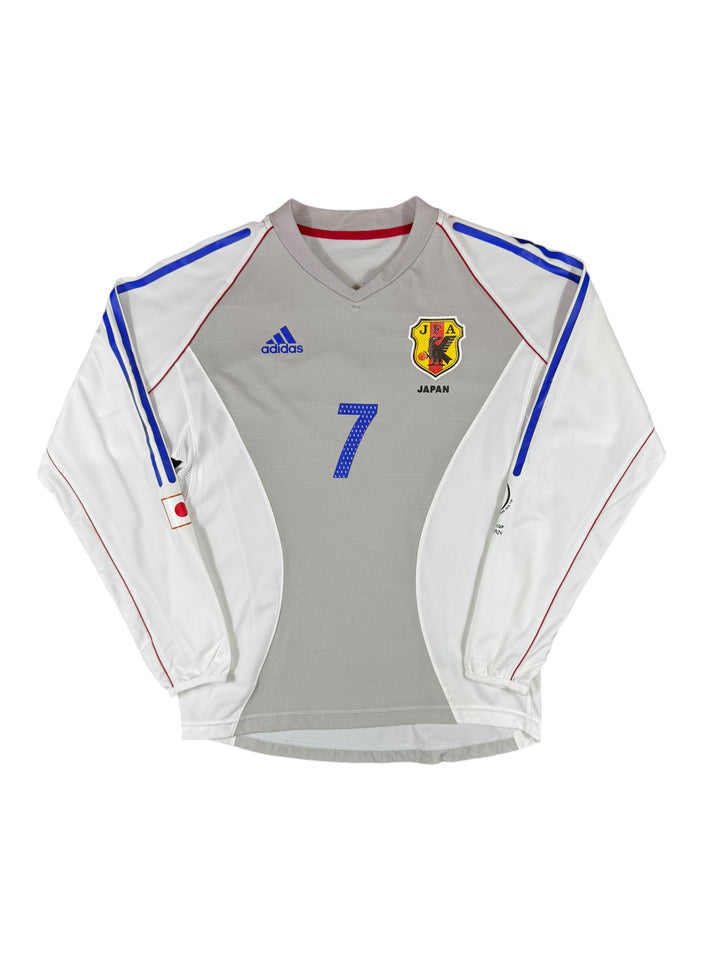 2002 Japan Adidas Football Long sleeve Shirt #7 Nakata - 9/10 - (L)