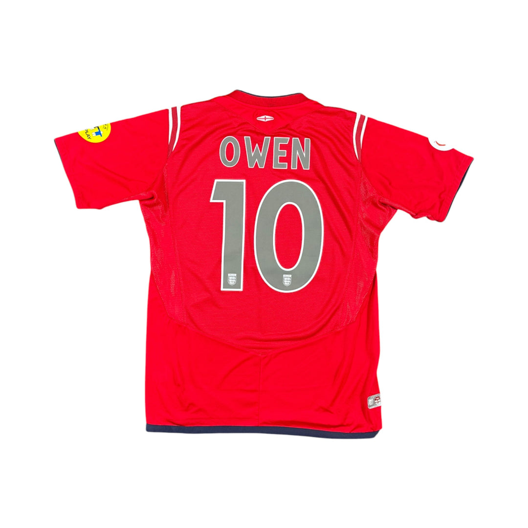 2004-06 England Umbro Away Shirt OWEN #10 - 8/10 - (M)