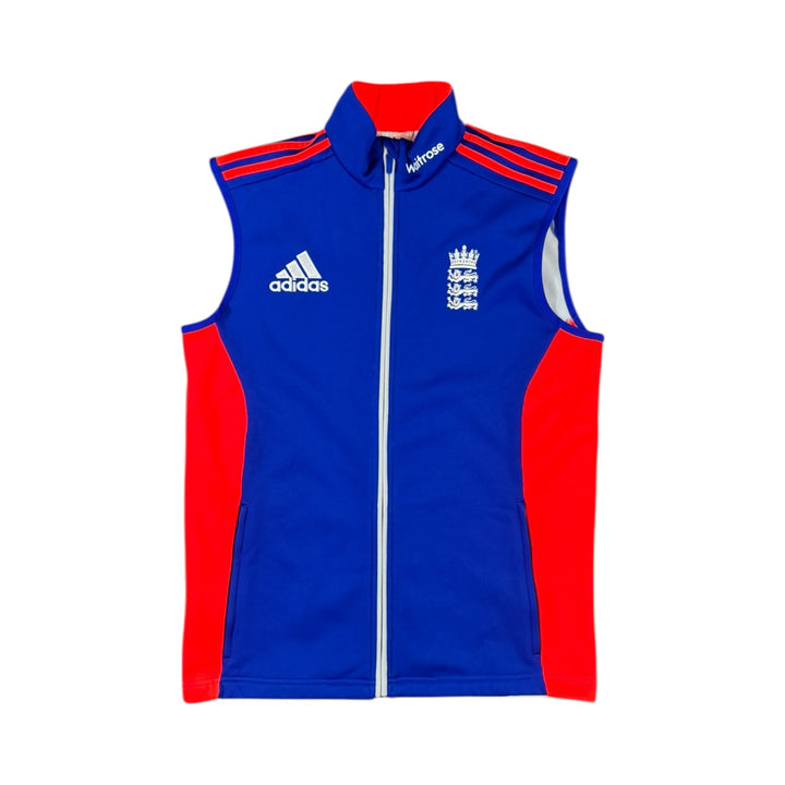 2015-16 England Cricket Adidas Gillet Jacket Player Issue - 10/10 - (M)