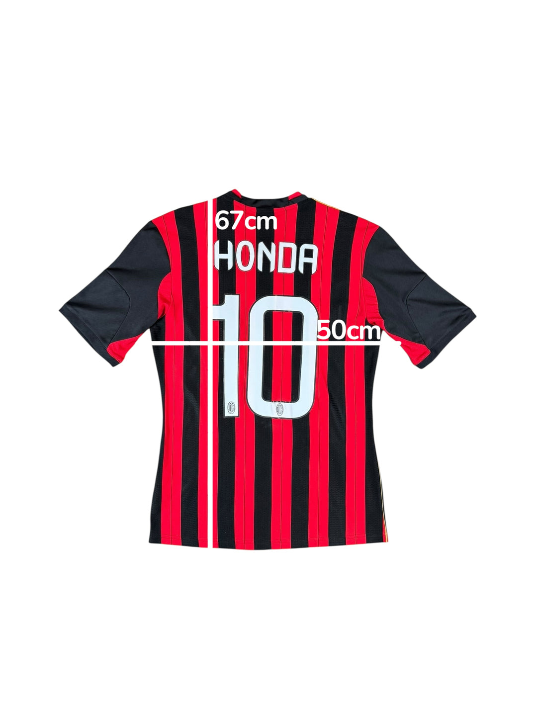 2013/14 AC Milan Adidas Home Shirt #10 HONDA - 9/10 - (S)