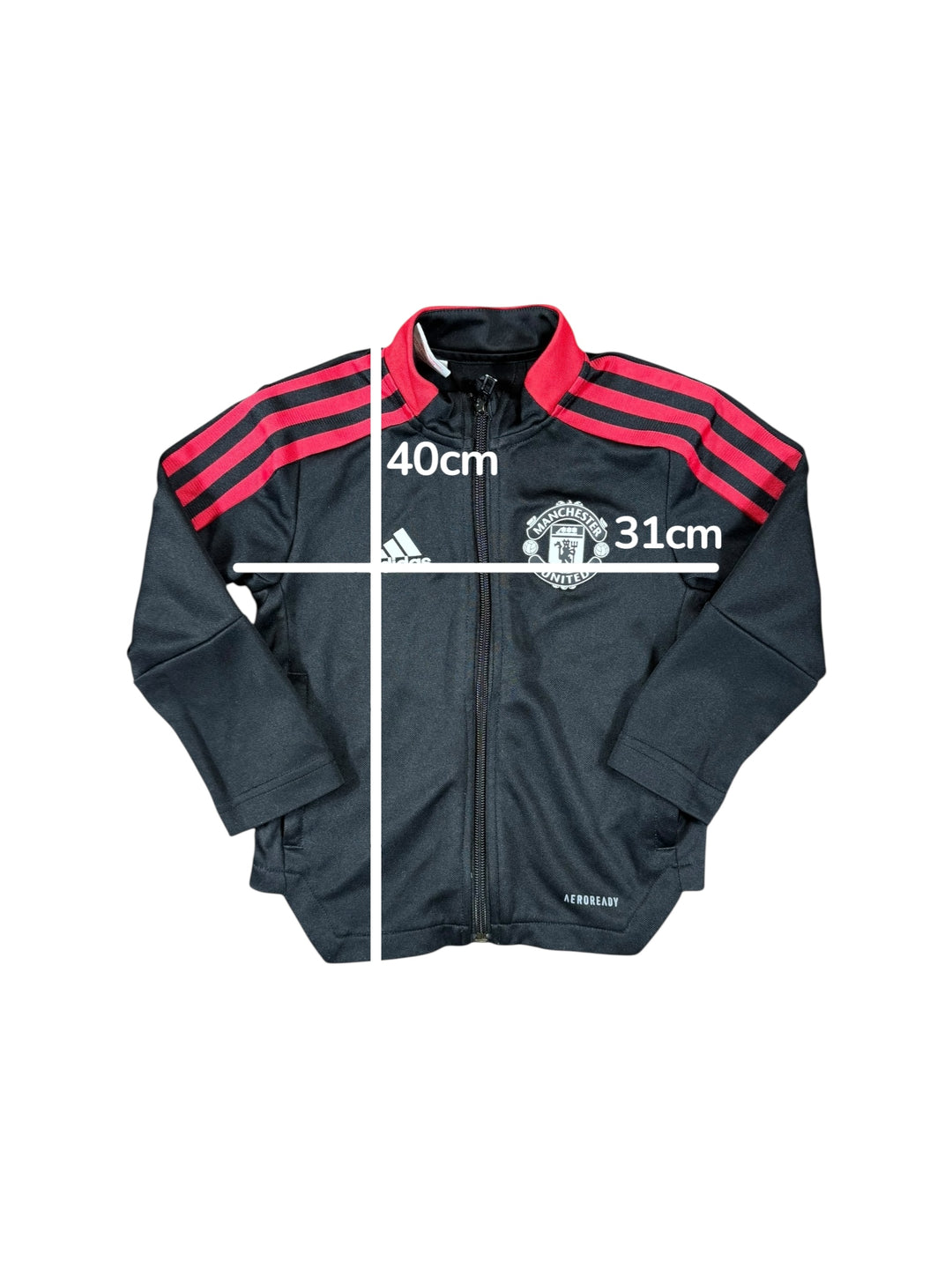 2021/22 Manchester United Adidas Training Jacket - 9/10 - (2-3 Years)