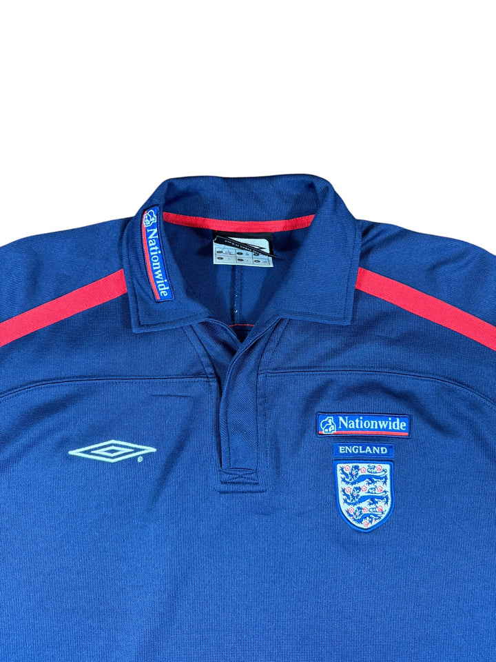 2001/02 England Umbro Football Polo Shirt - 8/10 - (L)