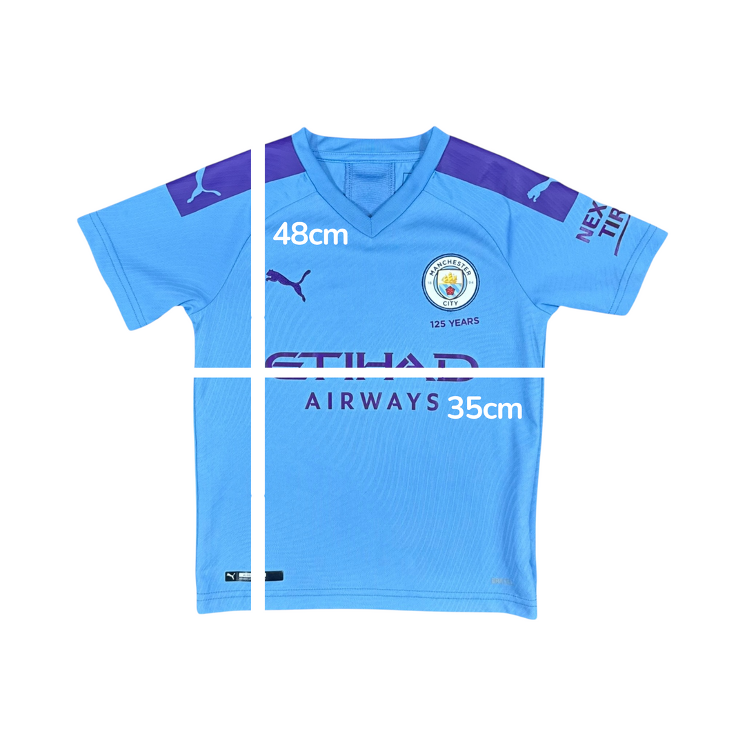 2019-20 Manchester City Puma Home Shirt - 9/10 - (7-8 Years)