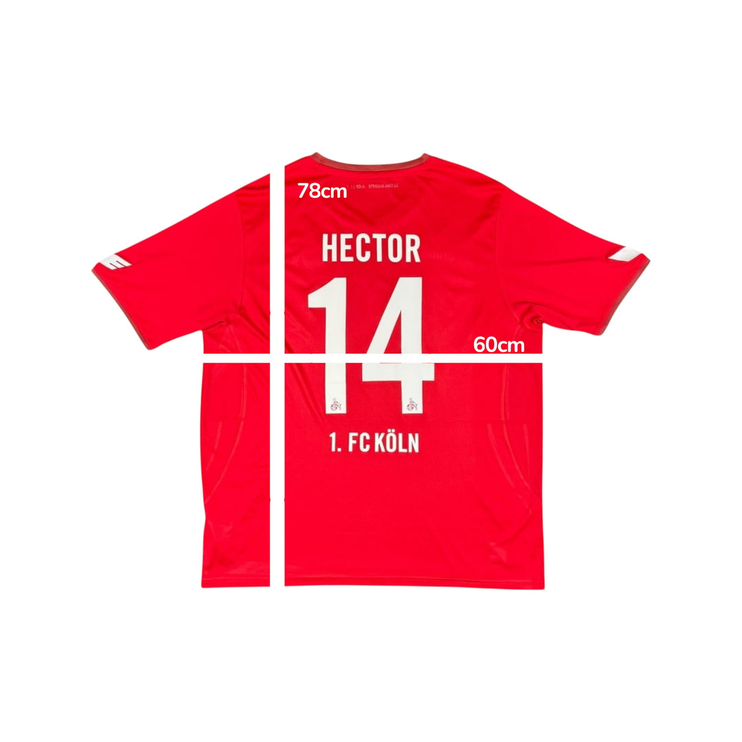 2017-18 FC KOLN Away Shirt #14 HECTOR - 7/10 - (2XL)