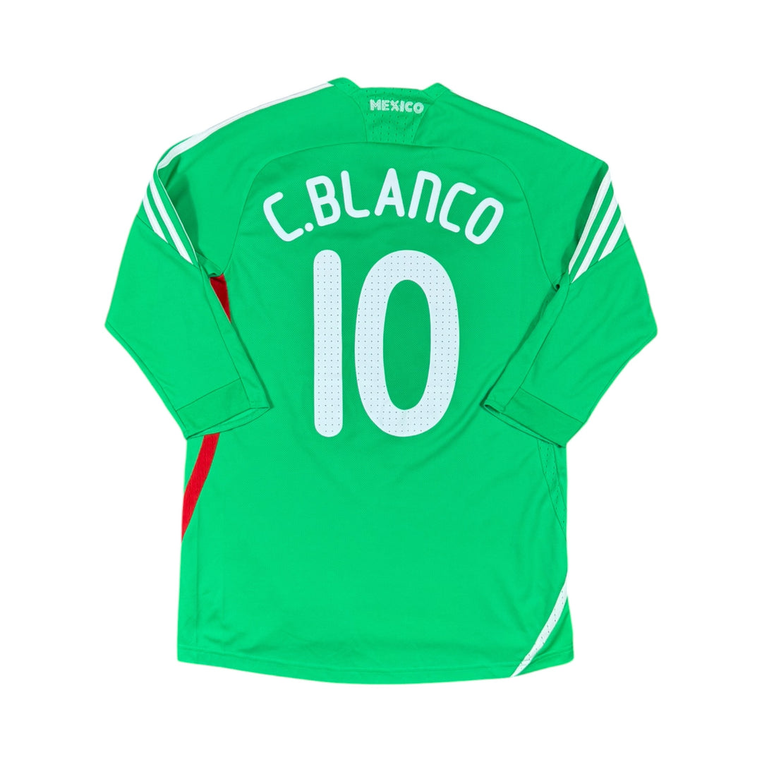 2008-09 Mexico Adidas Home Shirt C. BLANCO #10 - 10/10 - (L)