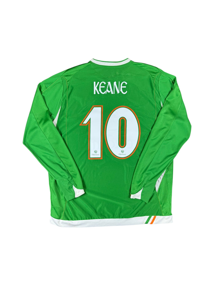 2006/08 Ireland Umbro Home Longsleeve Football Shirt #10 KEANE - 9/10 - (XL)