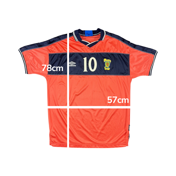 1999-00 Scotland Umbro Away Shirt #10 - 10/10 - (XL)