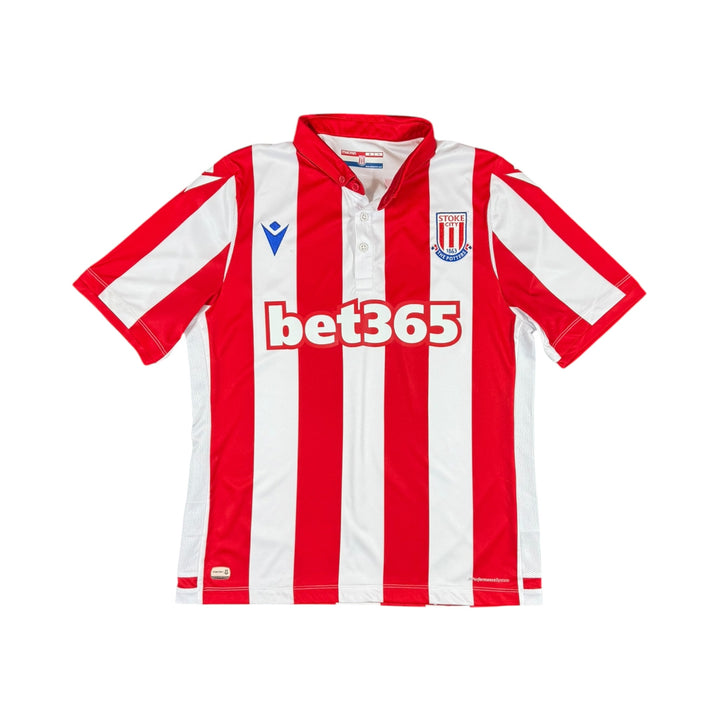 2019-20 Stoke City Macron Home Shirt - 8/10 - (M)