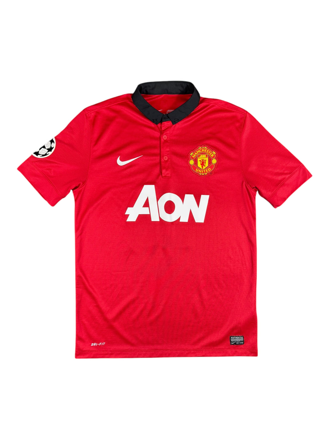 2013/14 Manchester United Nike Home Champions League Football Shirt #11 Giggs - 9/10 - (M)