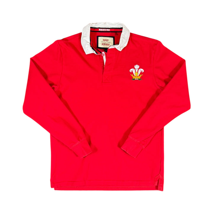 Wales Rugby Home Longsleeve Shirt - 10/10 - (S)