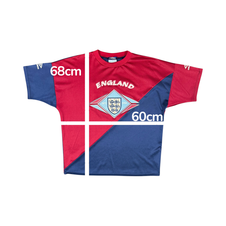 1994 England Umbro Training Shirt - 9/10 - (M)