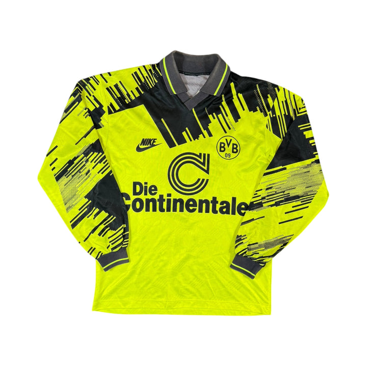 1993-94 Borussia Dortmund Home L/S Shirt #9 - 8/10 - (L)