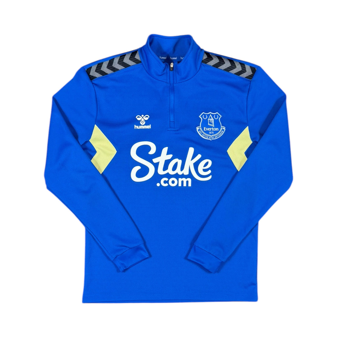 2023-24 Everton 1/4 Zip Training Shirt - 9/10 - (S)